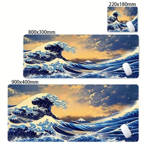 Mousepad Computer XL MousePads Keyboard Pad Mouse Mat Japan Sea Wave Gamer Soft 