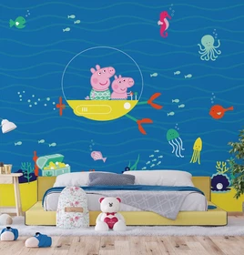 Peppa Pig Wallpapers Stickers Decals & Wall Murals wide selection kids bedroom