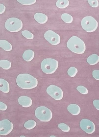 New Color Wistful Mauve/Light Sea Mist Hand Tufted Wool & Viscose Handmade Rug