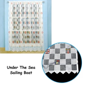 One Piece Kids Cute Sheer Lace Curtain 300 x 213cm