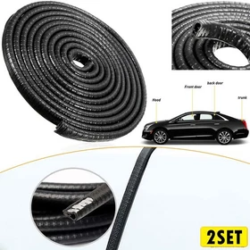 Car 1/2set Guard Edge Door Molding Trim Protectors Shape Strip 16ft U Sea Rubber