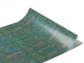 Rwraps Green Wood Plank Deep Sea Gloss Vinyl Film Wrap 59in x 6in Vinyl Vehicle
