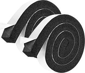 2 Rolls 2 Inch W 1/2 Inch T Weather Stripping Air Conditioner Open Cell Foam Sea