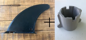 3d printed Skeg replacement for Intex kayaks - Intex Part number: 12181