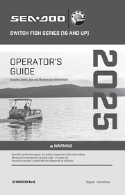 1993-2025 Sea-Doo Sport Boats Pontoons OWNER'S MANUALS Shop Guide BRP Watercraft