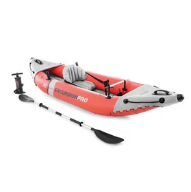 Intex Excursion Pro Inflatable Vinyl Kayak with Oars and Pump