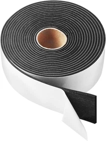 2 Rolls 2 Inch W 1/2 Inch T Weather Stripping Air Conditioner Open Cell Foam Sea