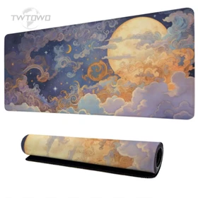  Gamer Moon Sea Starry Night Keyboard Mousepad Natural Rubber Soft PC Table Mat