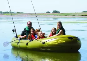 AHIBF06 AIRHEAD Angler Bay Person Inflatable Fishing Boat #3