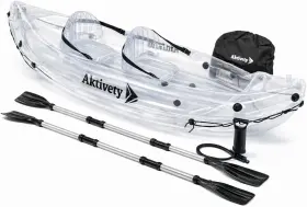 198715833966 AKTIVETY Kayak Transparent Inflatable Tandem