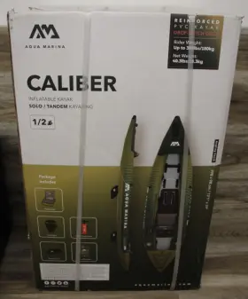 CA398 AQUA MARINA Caliber Inflatable Angling Fishing Kayak