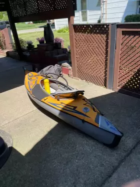 ME-330 AQUA MARINA Inflatable Kayak Person Paddle Fishing