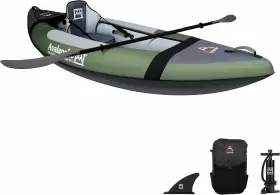 AVA-YAK1PGRN AVALANCHE Voyager Inflatable Kayak Set Pump Fin