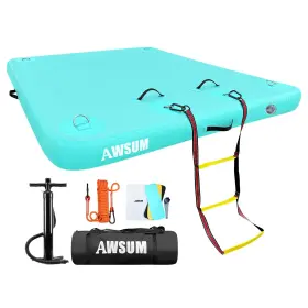 768443552073 AWSUM Inflatable Floating Dock Air Platform