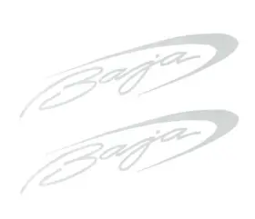 BARKTASIA-1 BARKTASIA-2 Baja Hull Stickers Boat Outboard