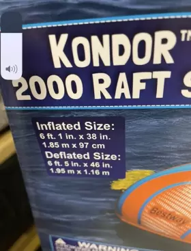 61062 BESTWAY Kondor Raft Set Inflatable Boat #3