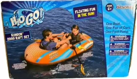 61100E BESTWAY Kondor Inflatable Raft Boat Oars Pump