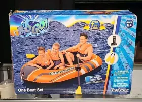 61102E BESTWAY Kondor Inflatable Boat Set Rubber Raft Box