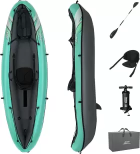 65118E BESTWAY Hydro Force Inflatable Kayak Set Seat Paddle