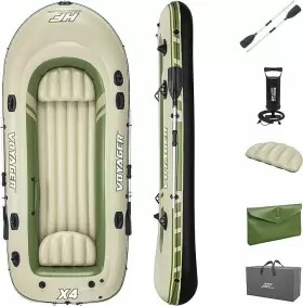 65156E BESTWAY Hydro Force Inflatable Raft Set Boat Cream