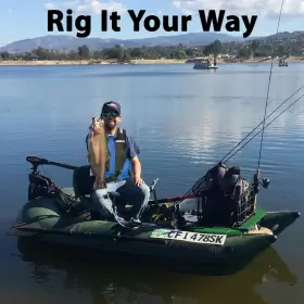 285FPBK Frameless Inflatable Pontoon Fishing Boat Person #2