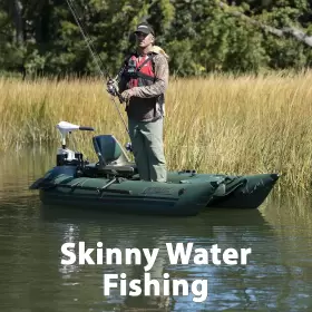285FPBK Frameless Inflatable Pontoon Fishing Boat Person #3