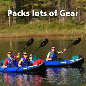 380XK-P BOATS Explorer Inflatable Kayak Fishing Touring Whit #3