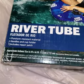 14388 BUD LIGHT Inflatable Swim Tube Cup Holder Pools Rivers #3