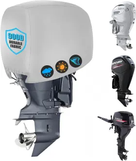 F-US-U-25-50-GRAY CAMINOR Outboard Motor Cover Waterproof