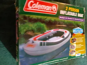5998-920 COLEMAN Person Inflatable Boat Paddles Air Pump