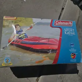 5998B980 COLEMAN Person Inflatable Sports Kayak Paddle Cargo
