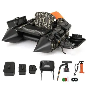 FT10002AU COSTWAY Inflatable Fishing Boat Float Tube Storage