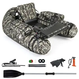 FT10003AU COSTWAY Inflatable Float Tube Boat Waterproof Fish