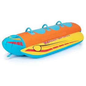 US-2HCST01999 COSTWAY Inflatable Banana Boat Eva Padded Seats