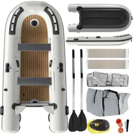 BZ-02-DZMDOT017WH DANRELAX Inflatable Dinghy Boat Transom