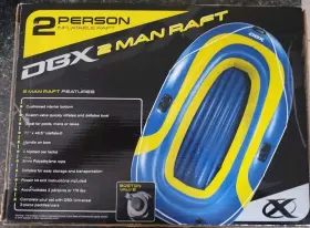 WTB00178 DBX Person Inflatable Raft Boat Box Deflated #2