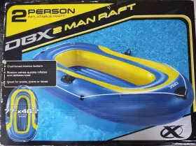 WTB00178 DBX Person Inflatable Raft Boat Box Deflated