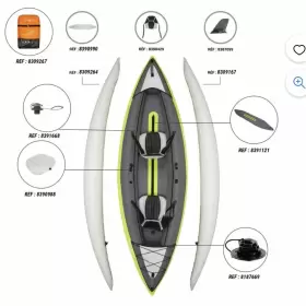 4422479 DECATHLON Itiwit Inflatable Recreational Kayak Pump #2