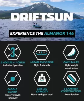 445012198124 DRIFTSUN Inflatable Person Kayaks Seats High #3