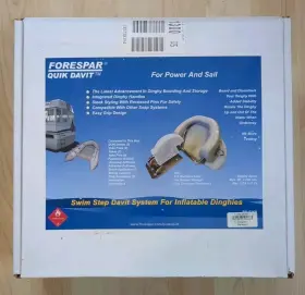 153470 FORESPAR Quik Davit Set Inflatable Dinghy Swim Release