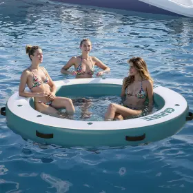 YUU5YTZWMWIVV4N GARVEE Inflatable Floating Dock Round