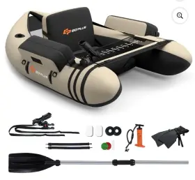 335698719716 GOPLUS Inflatable Fishing Boat Backrest