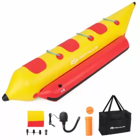 US-2HCST02075 GOPLUS Inflatable Banana Boat Boating Water Air