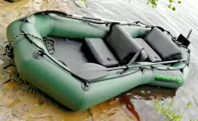 F-8R GREENFIN Inflatable Boat Kayak Raft Mount Gas Electric #2