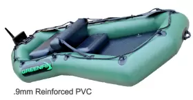 F-8R GREENFIN Inflatable Boat Kayak Raft Mount Gas Electric #3