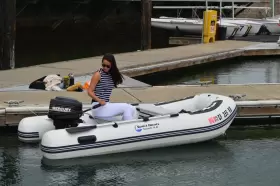 SB-300 INFLATABLE SPORT BOATS Shark Floor Dinghy Fishing Boat