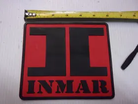 380-TS INMAR Inflatable Boat Glue Rubber Name Plate