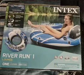 078257568291 INTEX River Lounge Raft Connect Float #2