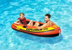 078257583300 INTEX Explorer Inflatable Boat Persons Dual Air #2