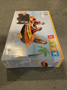 Ieap INTEX Explorer Inflatable Person River Raft Boat Set #3